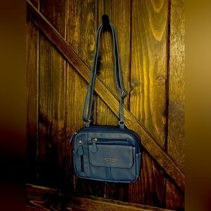 Blue Multisac Crossbody bag, new without tags